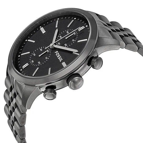 Fossil Townsman Chronograph Grey Dial Smoke Ion-plated Men's Watch FS4786