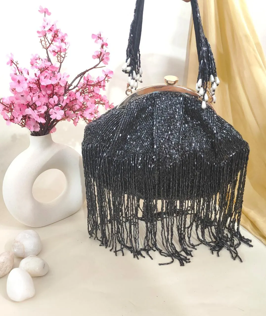 Fringes clutches partywear clutch