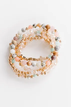 Full Of Faith Bracelet Set in Multi