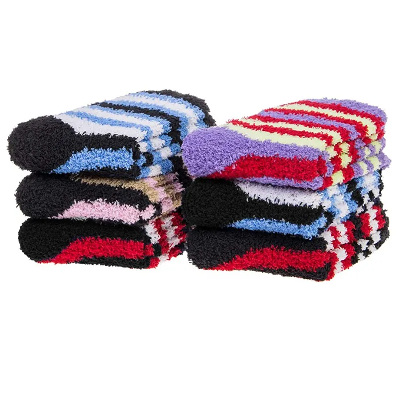Fuzzy 6 Pairs Women's Socks