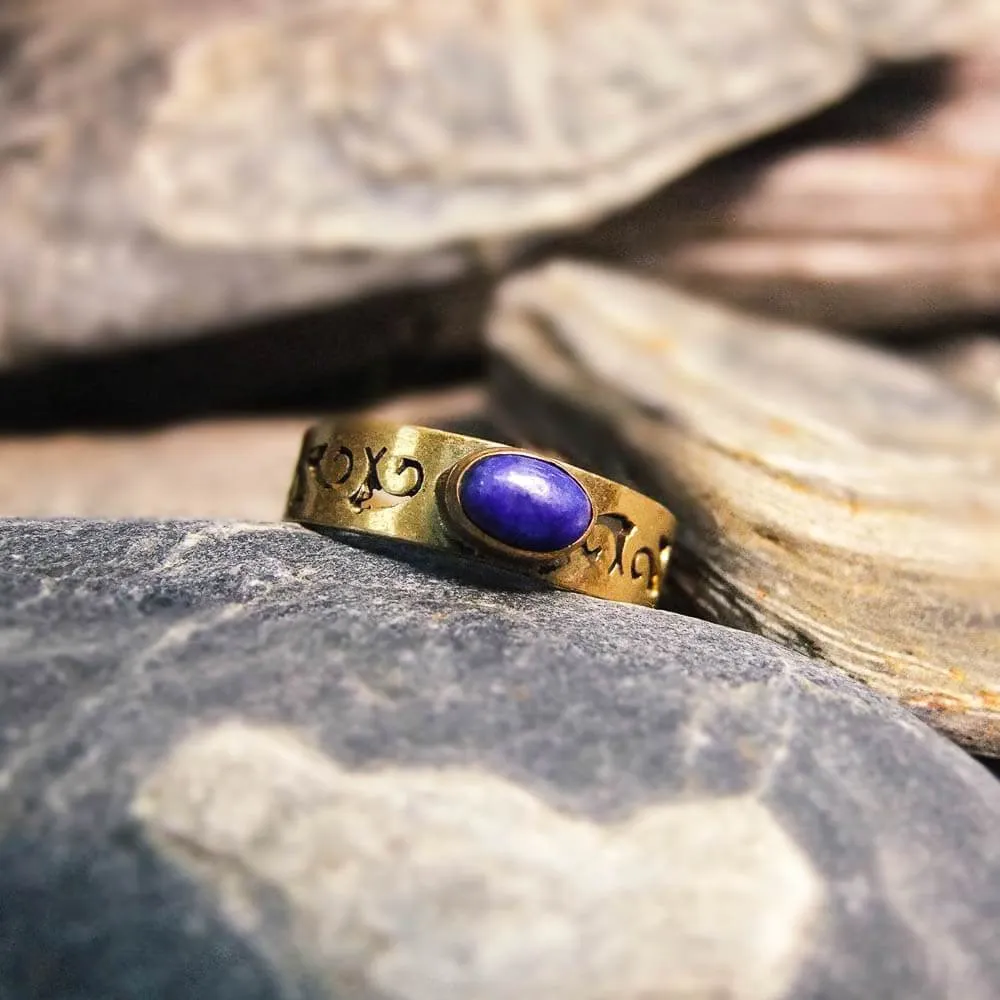 Gemma Brass Ring
