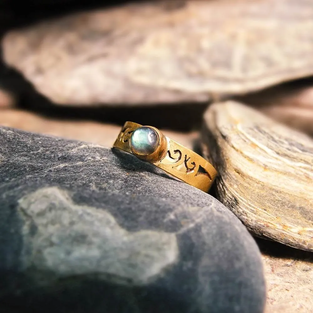 Gemma Brass Ring