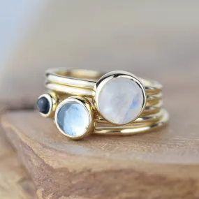 Gold Icicle Stacking Ring