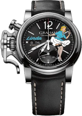 Graham Watch Chronofighter Vintage Nose Art Linda Limited Edition