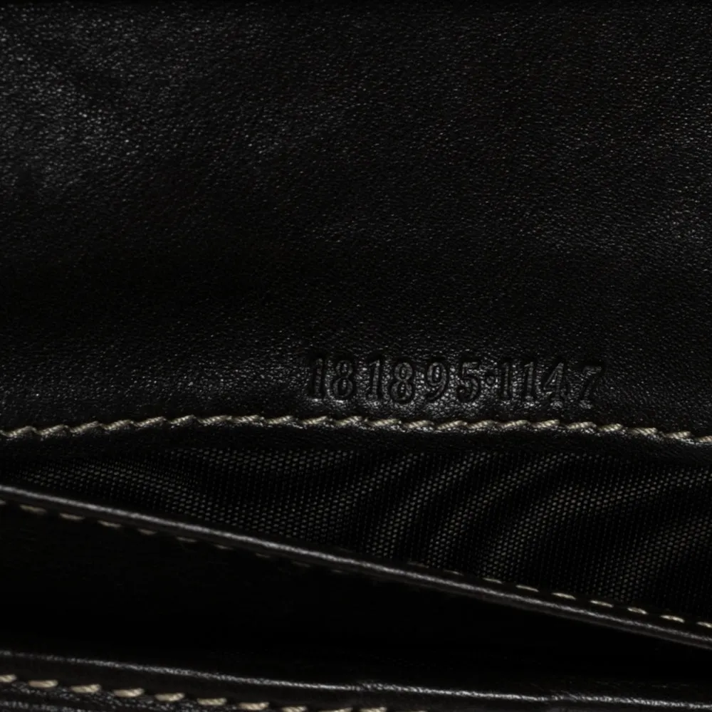 Gucci Dark Brown/Beige GG Canvas and Leather Indy Continental Wallet