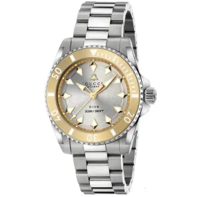 Gucci Dive Unisex 40MM Silver Dial with Bee Quartz Watch YA136357