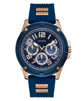 Guess Two-tone Blue Silicone Men's Watch GW0051G3
