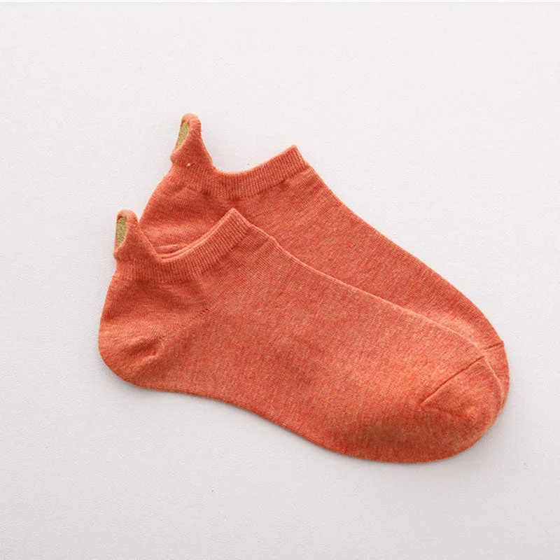 Heart Embroidered Casual Socks