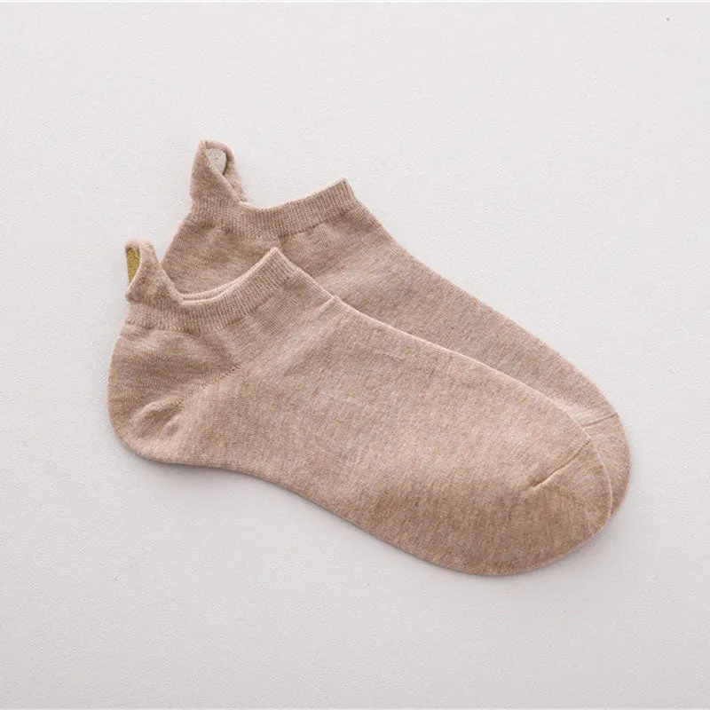 Heart Embroidered Casual Socks