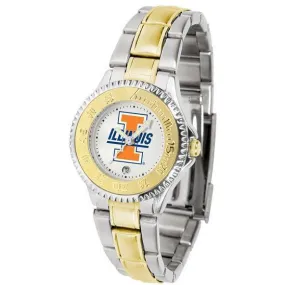 Illinois Fighting Illini Ladies Competitor Two-Tone Band Watch
