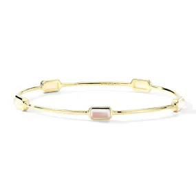 IPPOLITA Gelato Yellow Gold Bangle Bracelet in Mother-of-Pearl Doublet - ROCK CANDY
