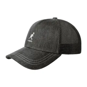 Kangol Distressed Cotton Mesh Cap - Black