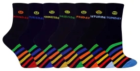Kids Days of The Week Socks (9-12 K / Blue)