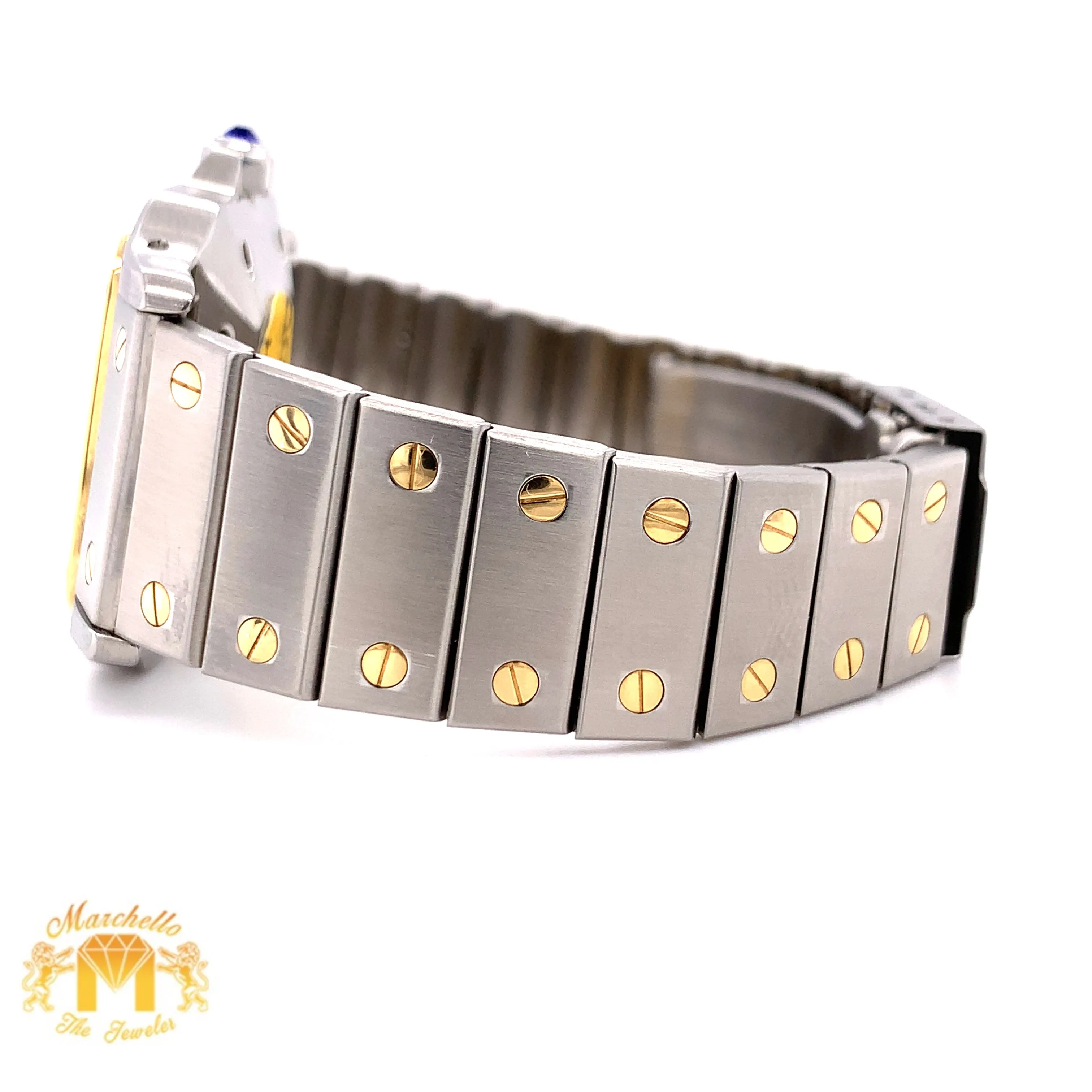 Ladies' Cartier  Watch with Diamond Bezel (29 mm, factory two-tone)