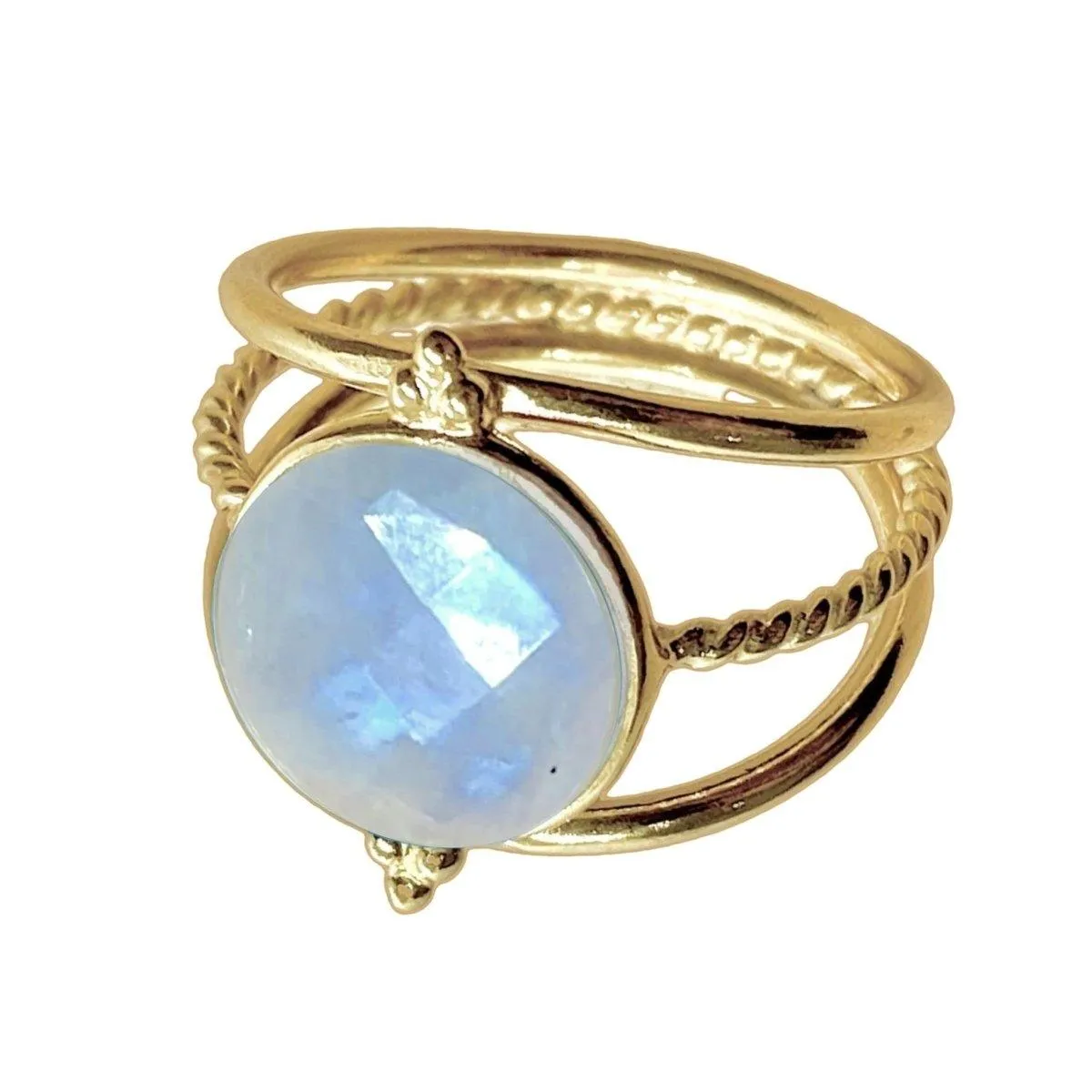Laihas Free Spirit Gold Moonstone Ring