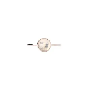 Large Moonstone Real Silver Ring