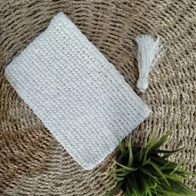 Large Woven Straw Grass Or Raffia Clutches