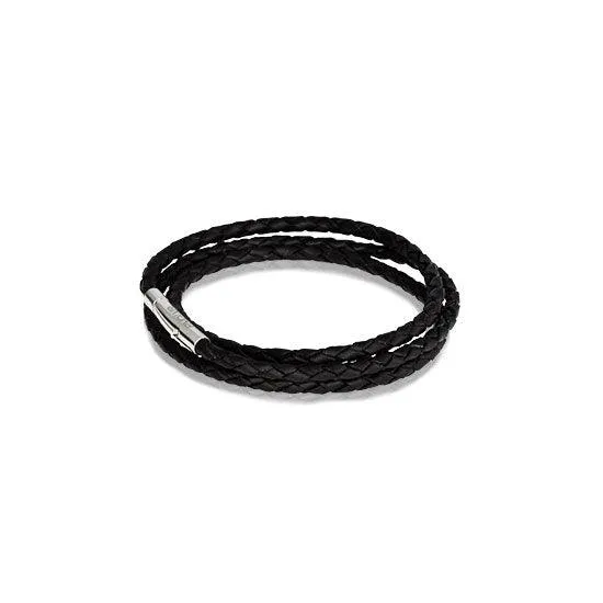 Leather Bracelet Black - 19cm