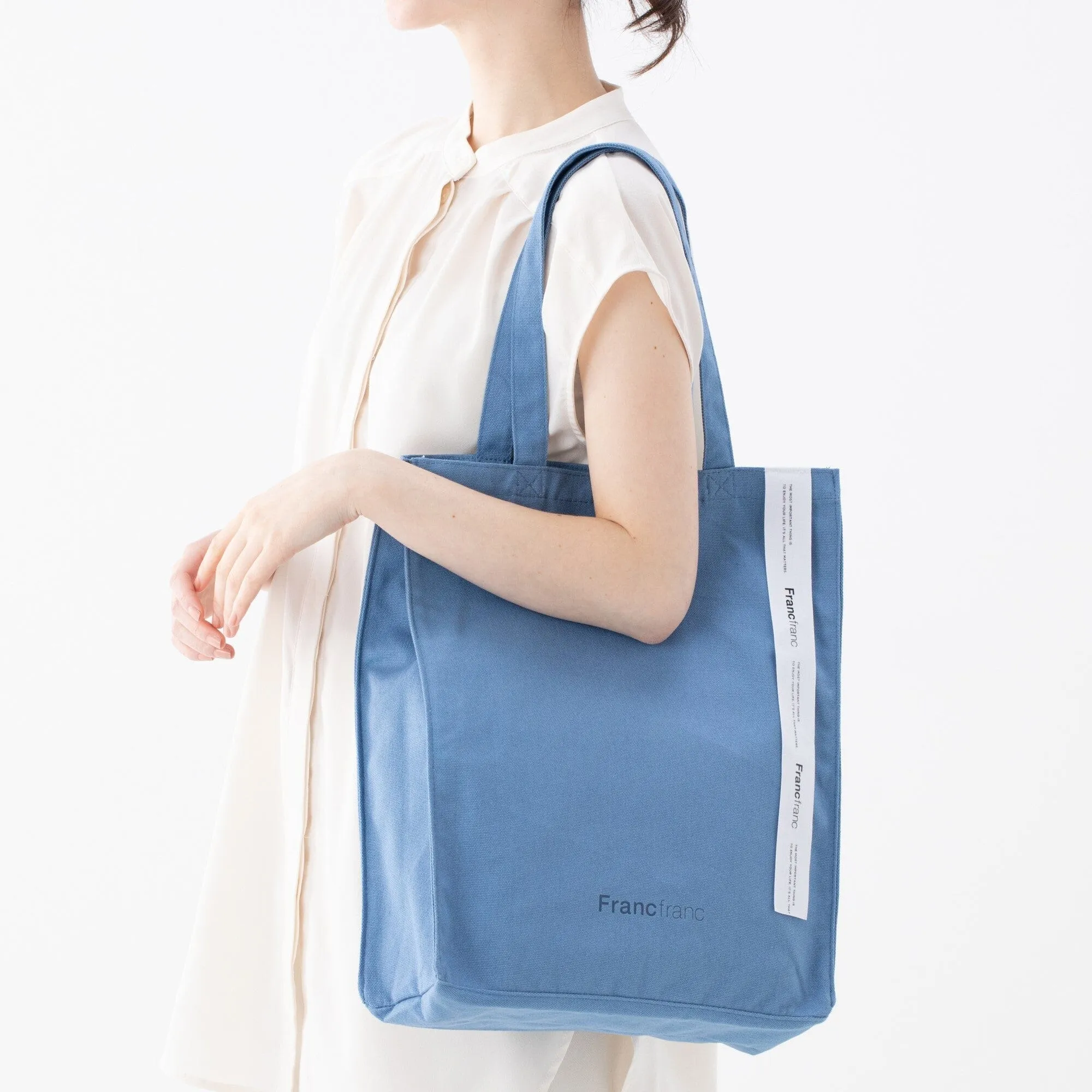 Logo Tote M Blue