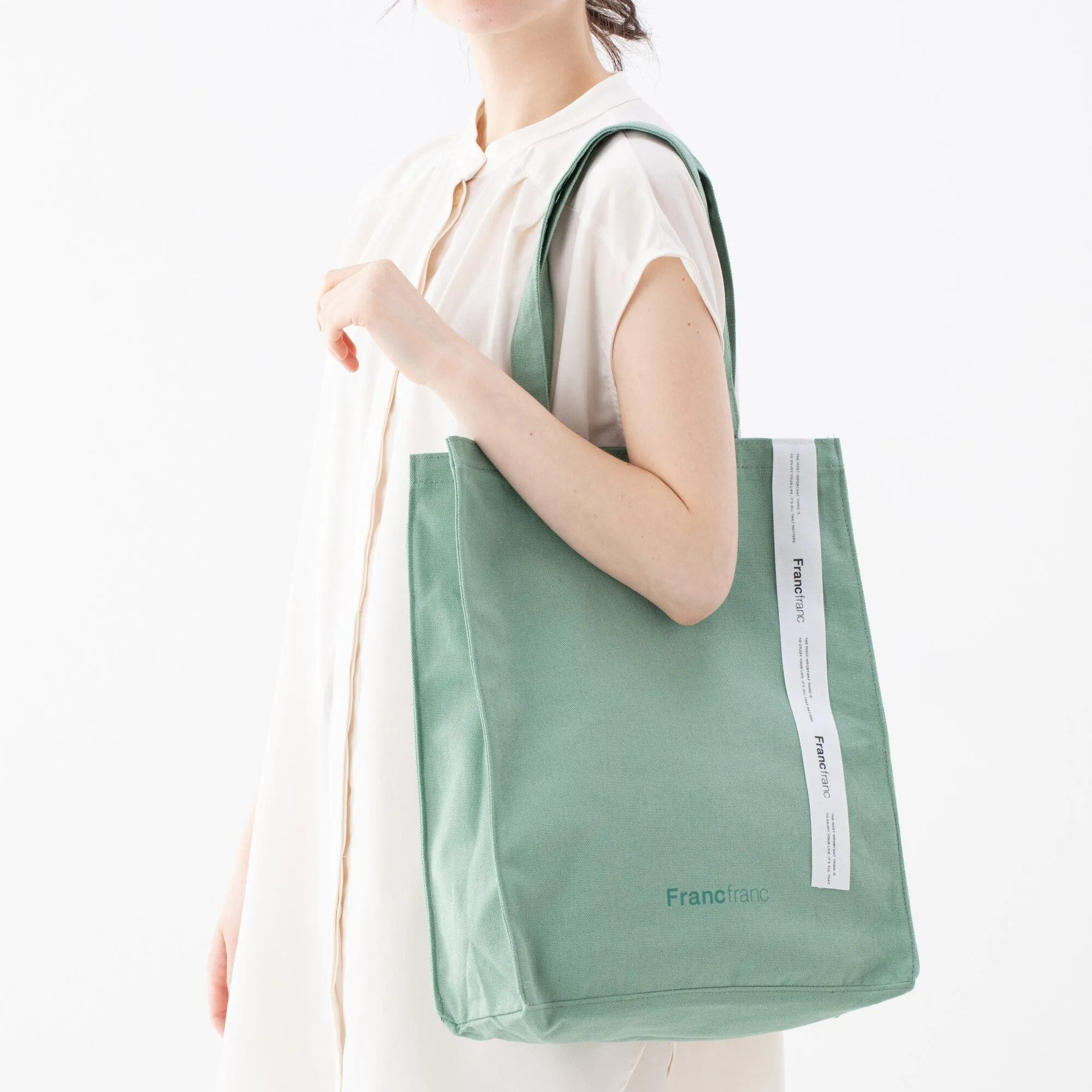 Logo Tote M Green