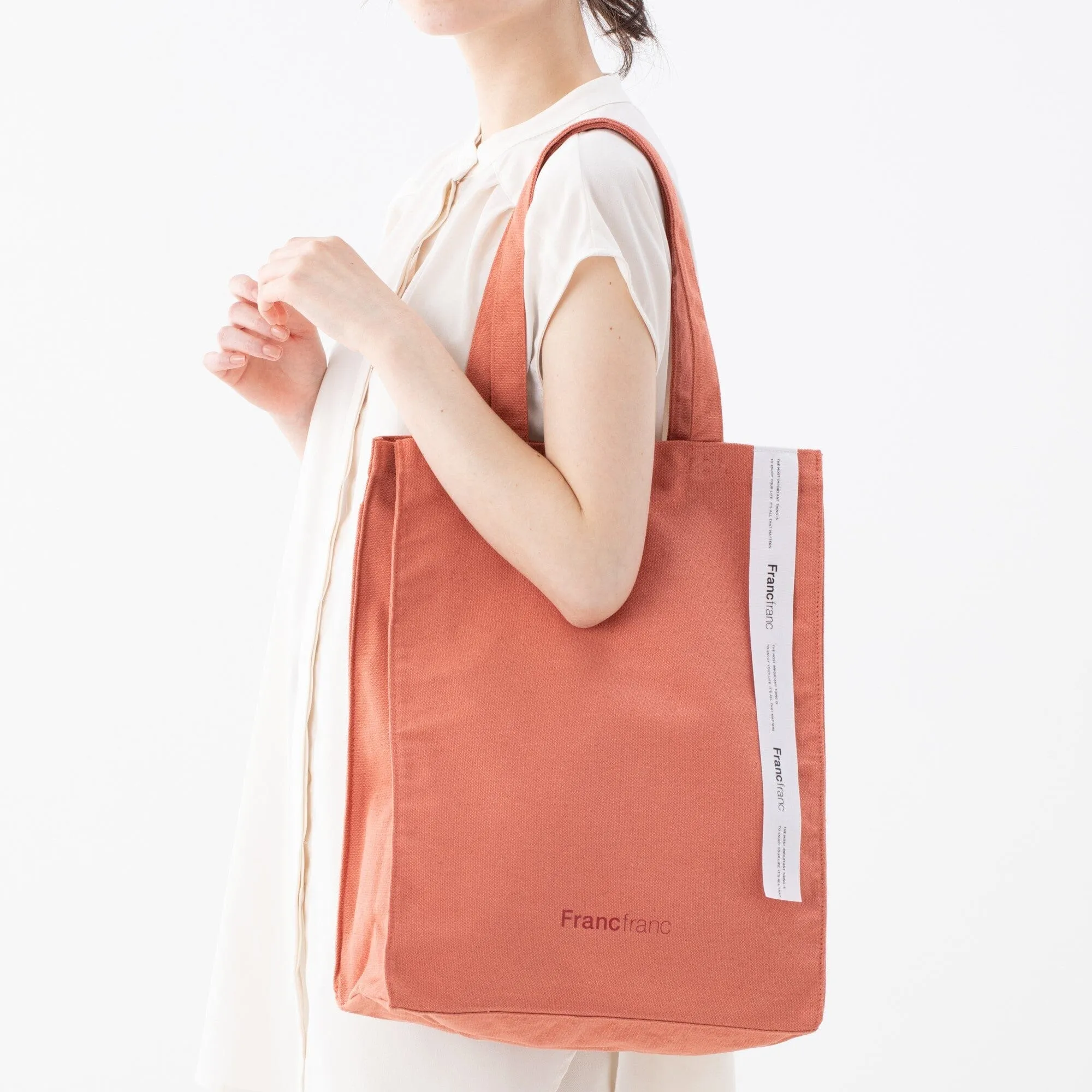 Logo Tote M Orange