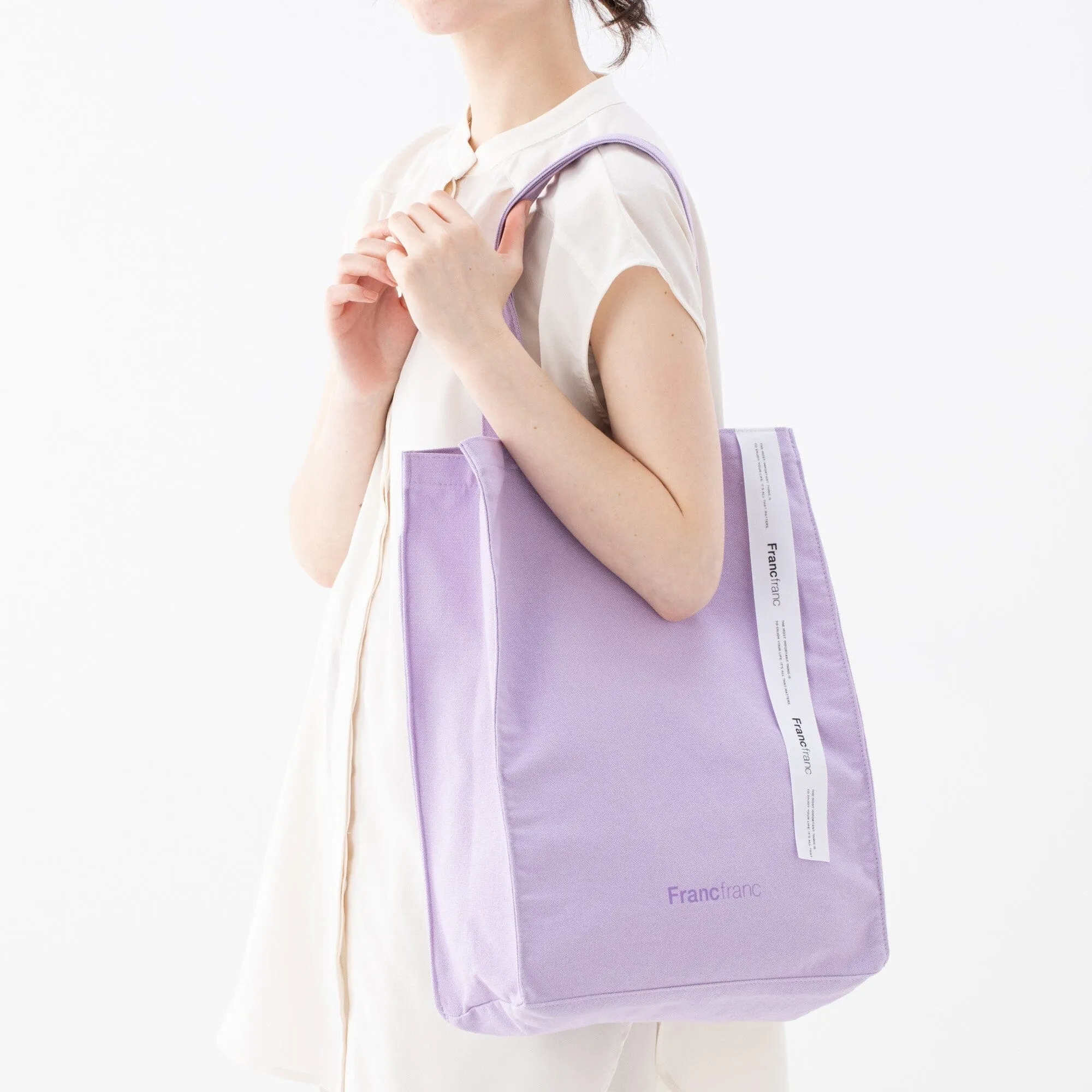 Logo Tote M Purple