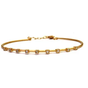 Marika 14k Gold & Diamond Cuff - M5212