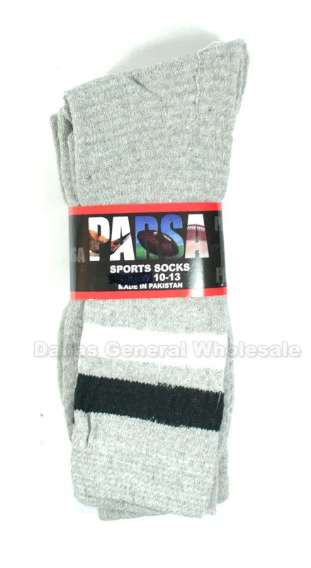 Men Grey Tube Socks Wholesale