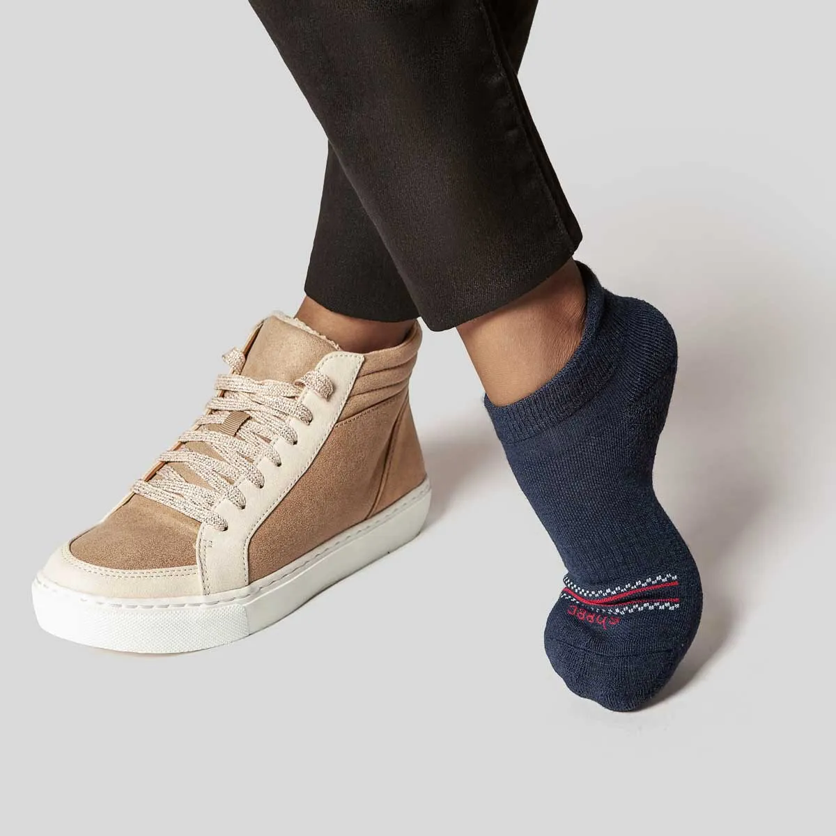 Merino Wool No Show Blister Tab | DARK NAVY 4 Pairs