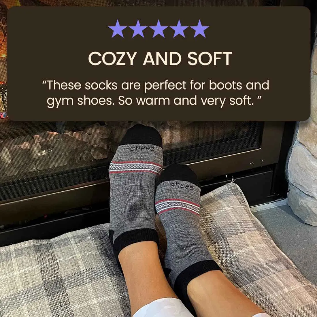Merino Wool No Show Blister Tab | DARK NAVY 4 Pairs