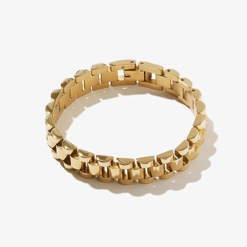 Metal Bar Streatch Gold Bracelet JLTB0593