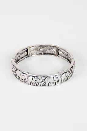 Metal Elephant Bracelet