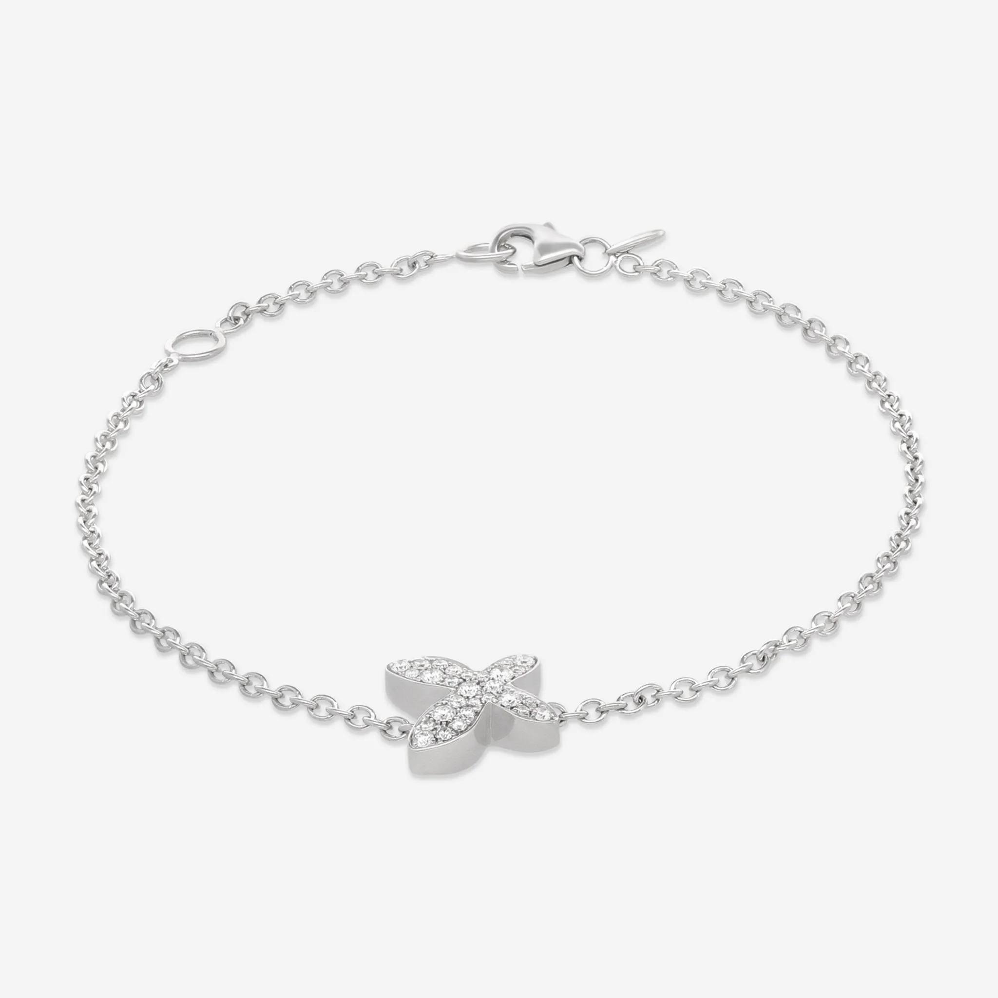 Mimi Milano Freevola 18K White Gold, Diamond Bracelet BXM243B8B