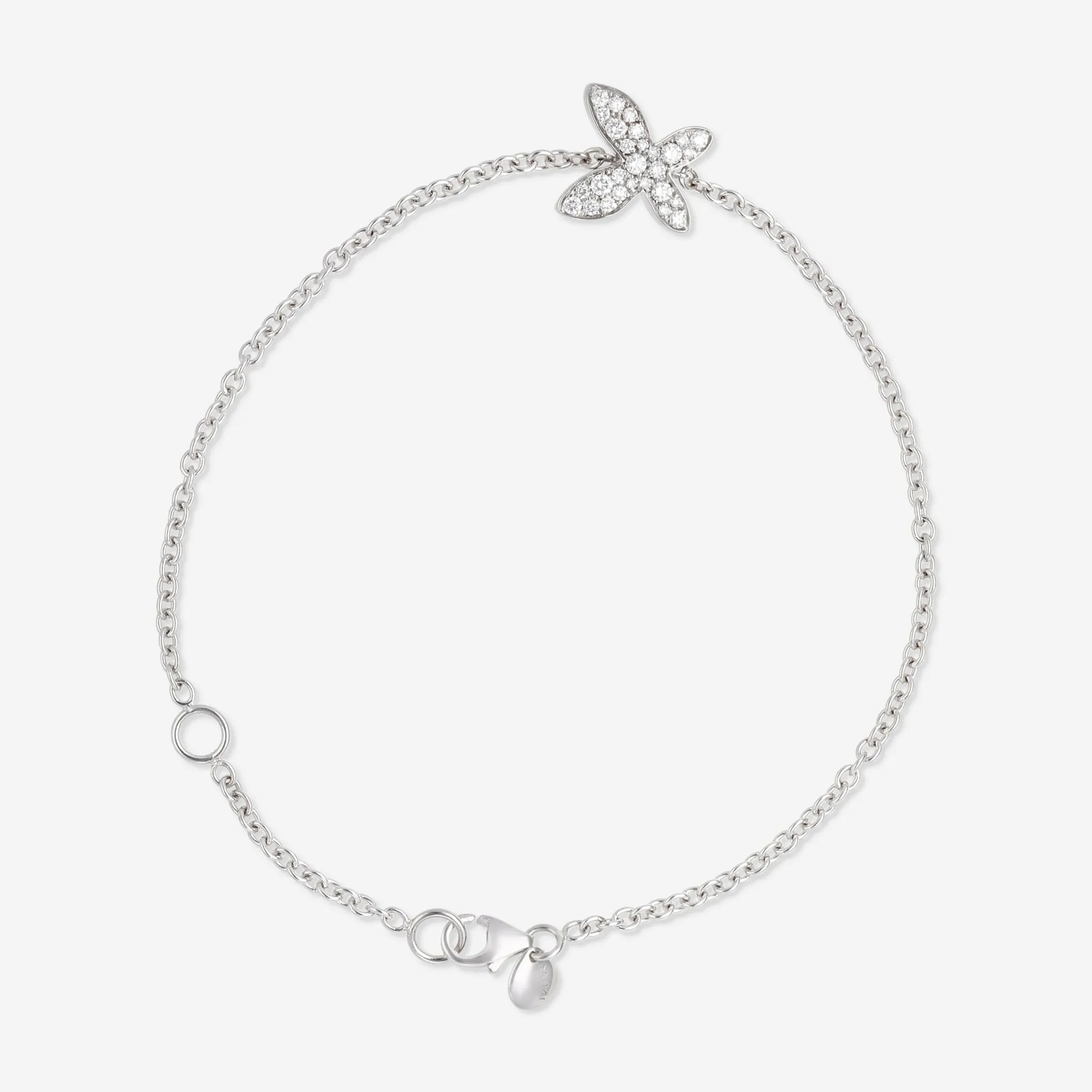 Mimi Milano Freevola 18K White Gold, Diamond Bracelet BXM243B8B