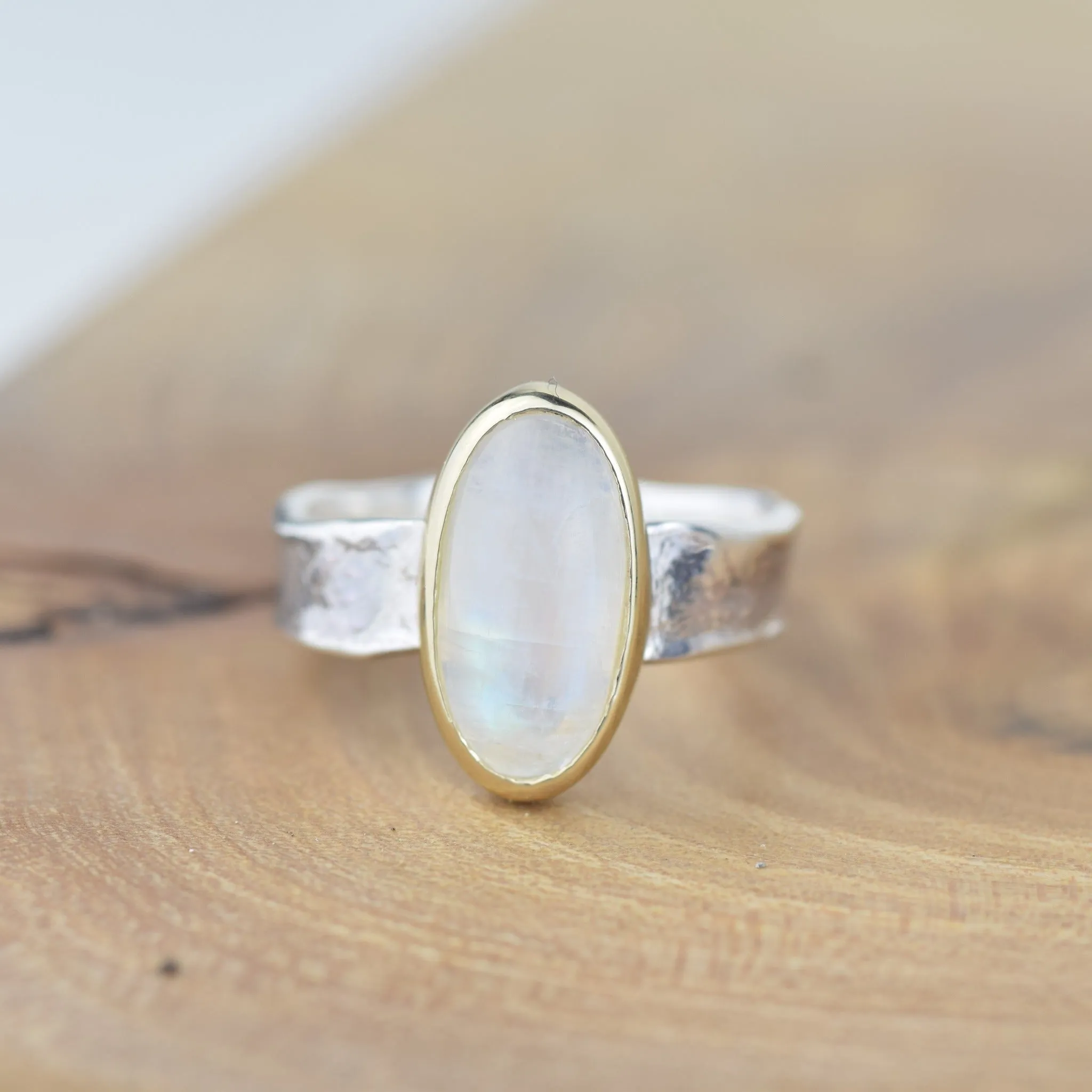 Mirror Mirror Moonstone Ring