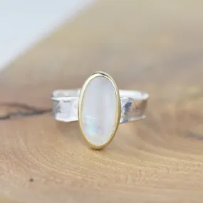 Mirror Mirror Moonstone Ring