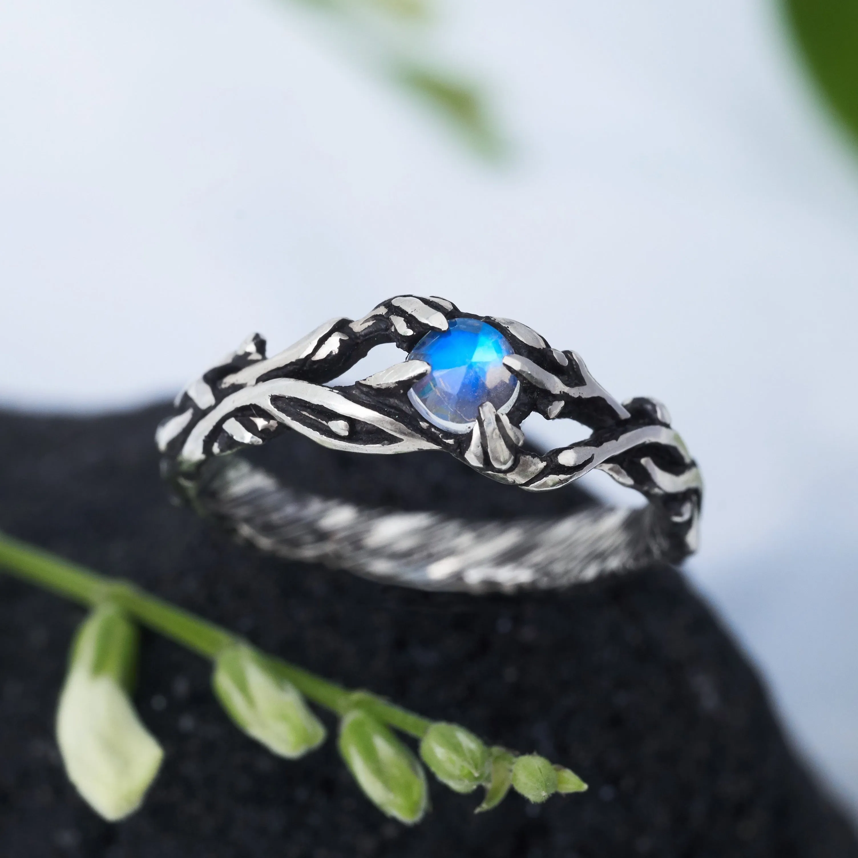 Moonstone engagement ring "Jill"