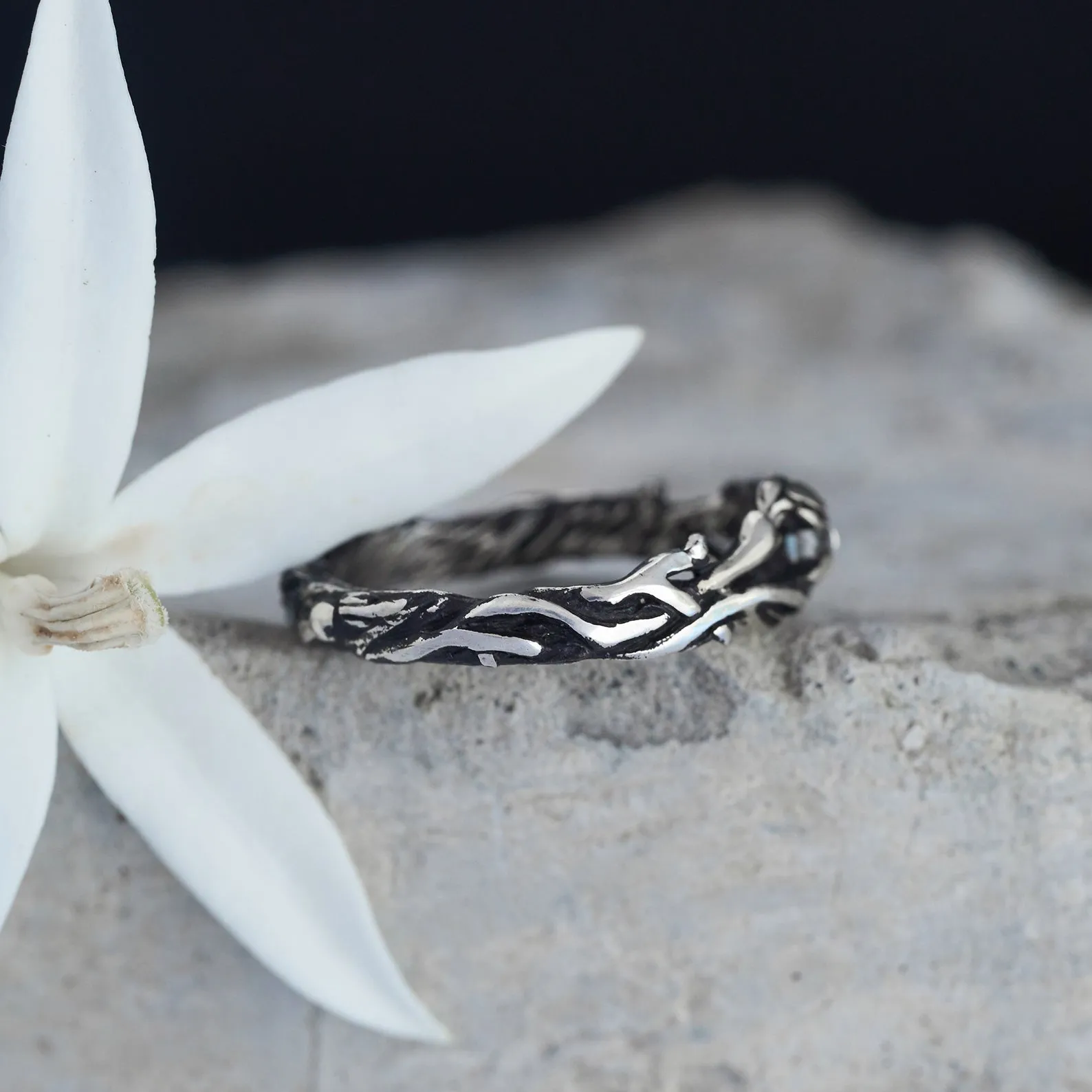 Moonstone engagement ring "Jill"