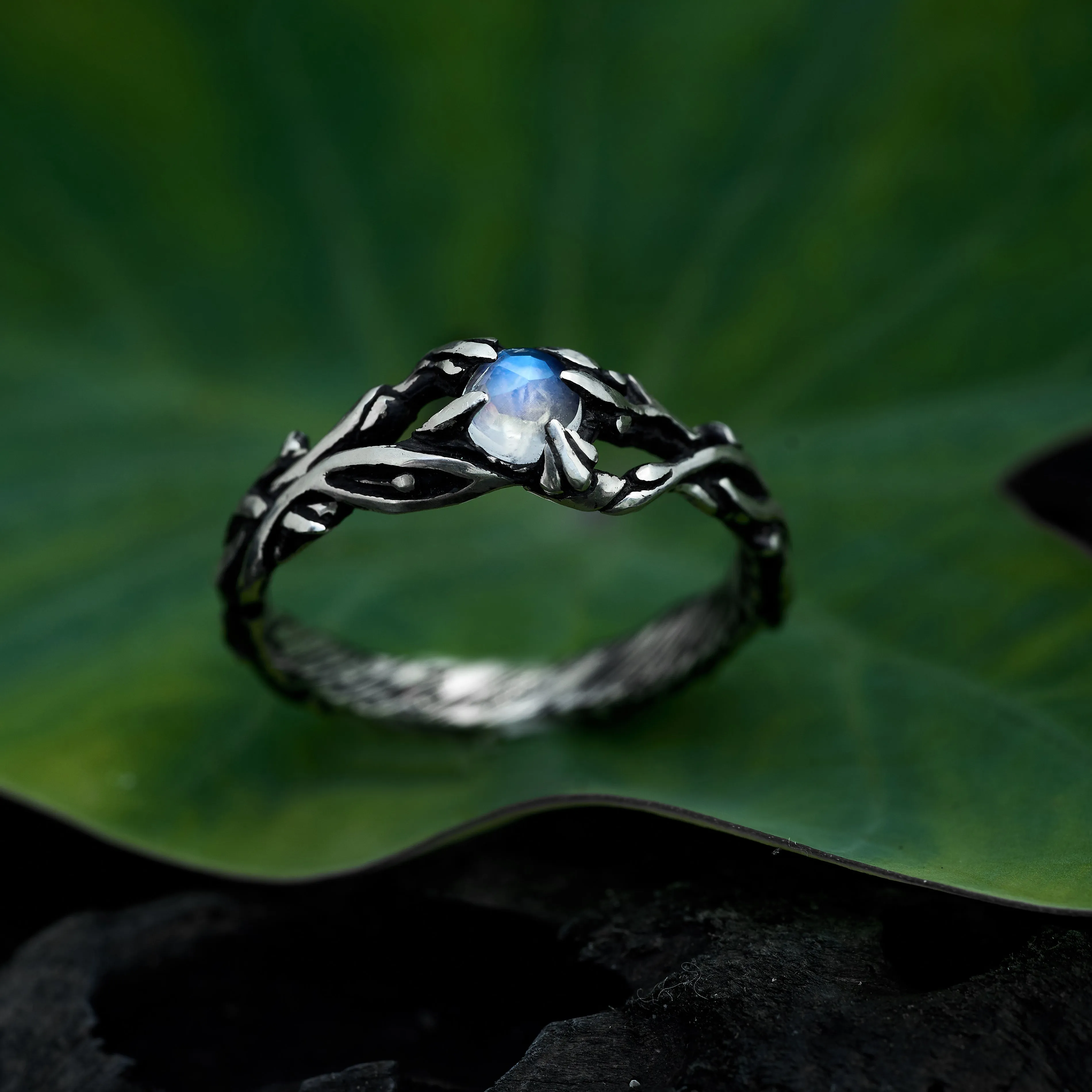 Moonstone engagement ring "Jill"
