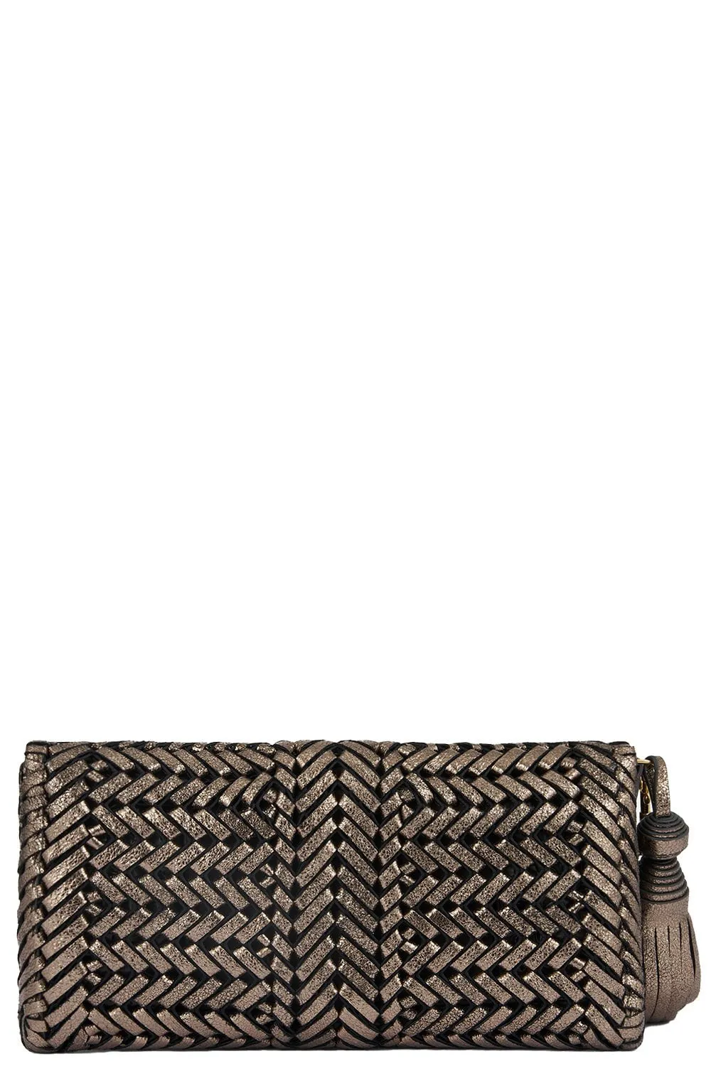 Neeson Tassel Clutch - Smog