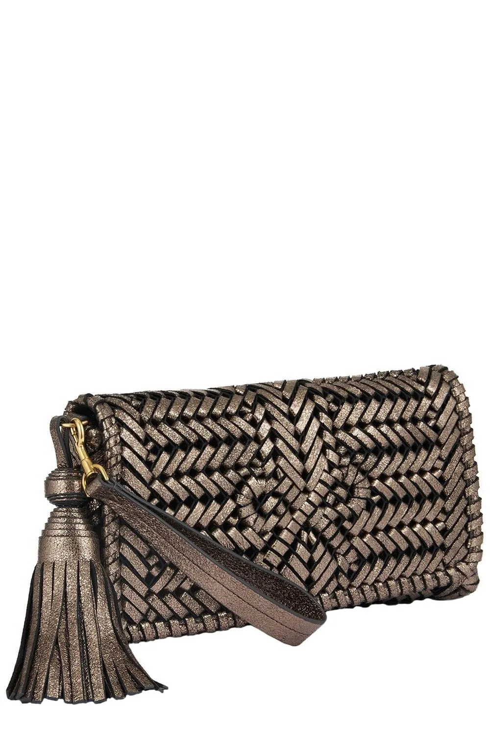 Neeson Tassel Clutch - Smog