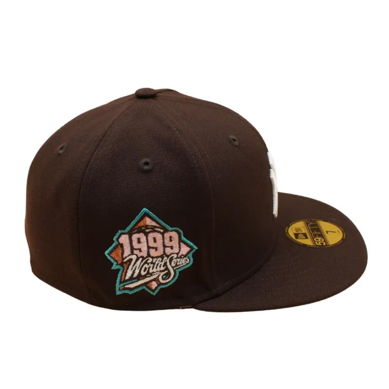 New Era - 59FIFTY Fitted Cap - New York Yankees - 1999 World Series - Burnt Wood/Pink UV