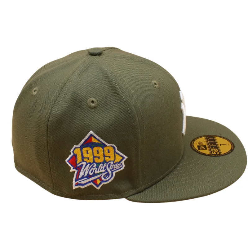 New Era - 59FIFTY - New York Yankees Cooperstown - WS 1999 - Olive/Pink UV