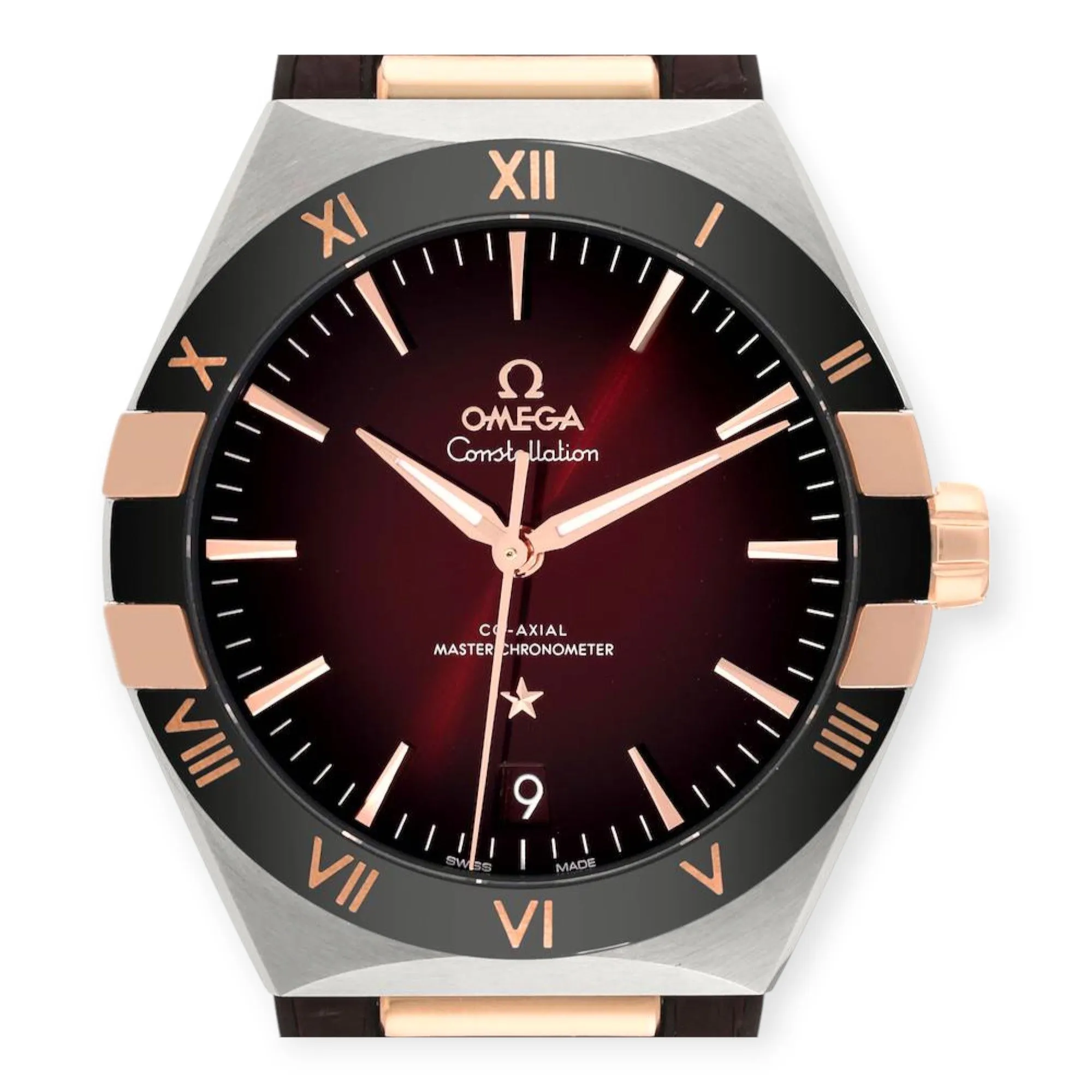 Omega Constellation 41mm 131.23.41.21.11.001 Steel Rose Gold Mens Watch