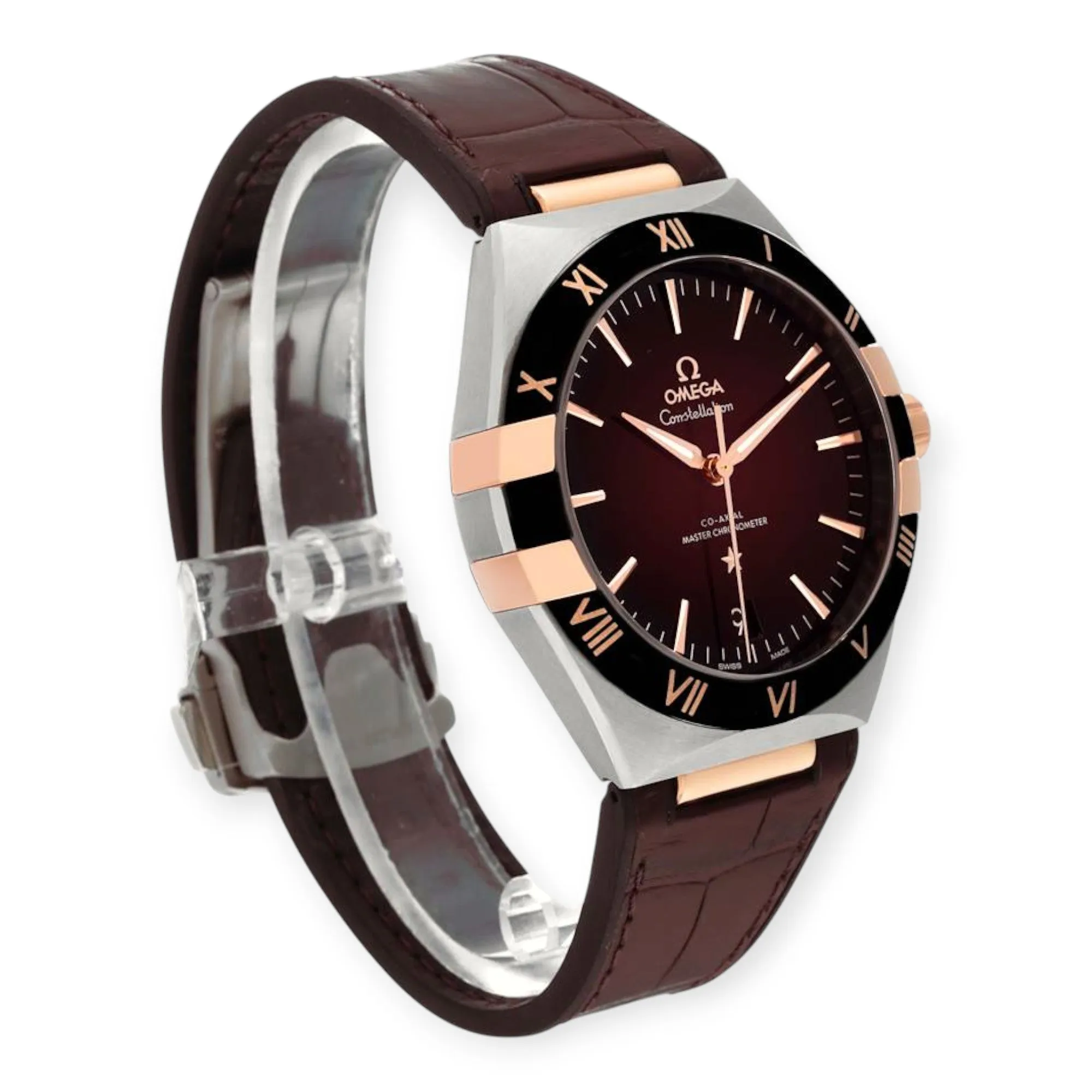Omega Constellation 41mm 131.23.41.21.11.001 Steel Rose Gold Mens Watch