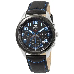 Orient Sporty Chronograph Black Dial Men's Watch FKV01004B