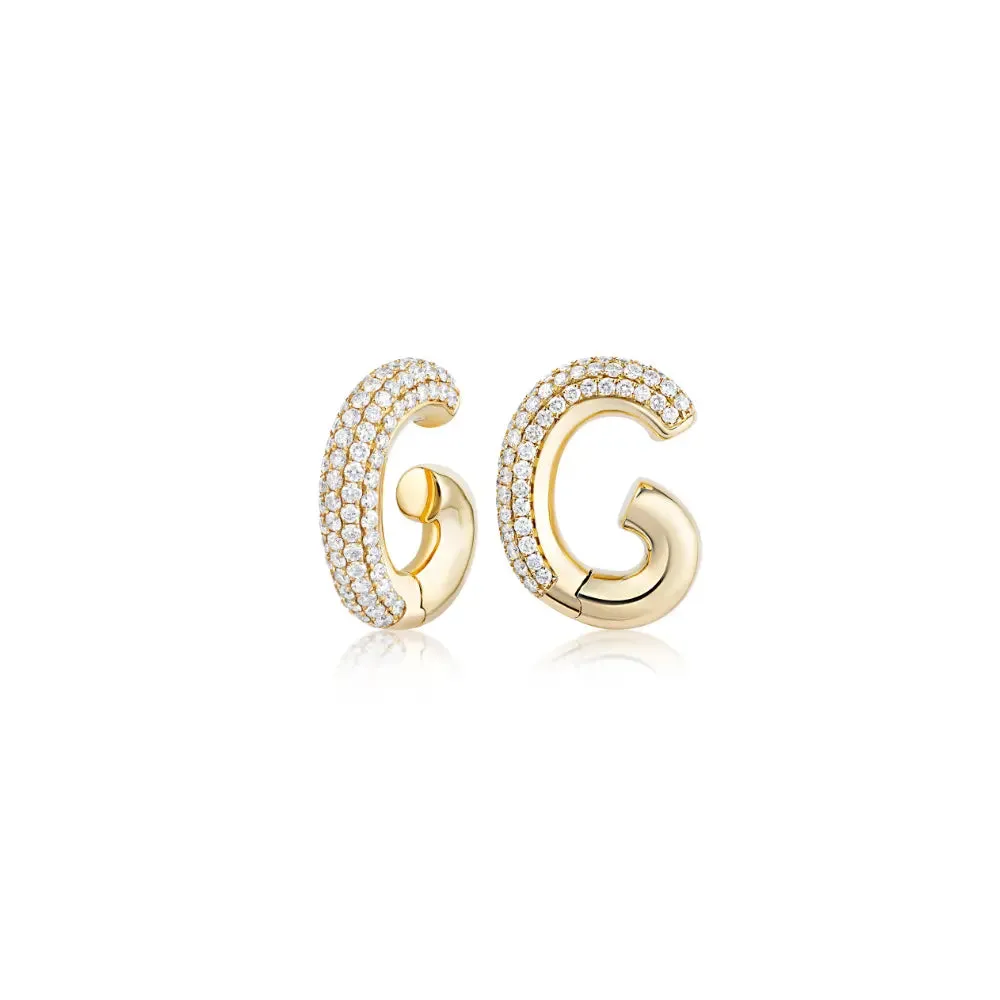 Pave Diamond Ear Cuffs