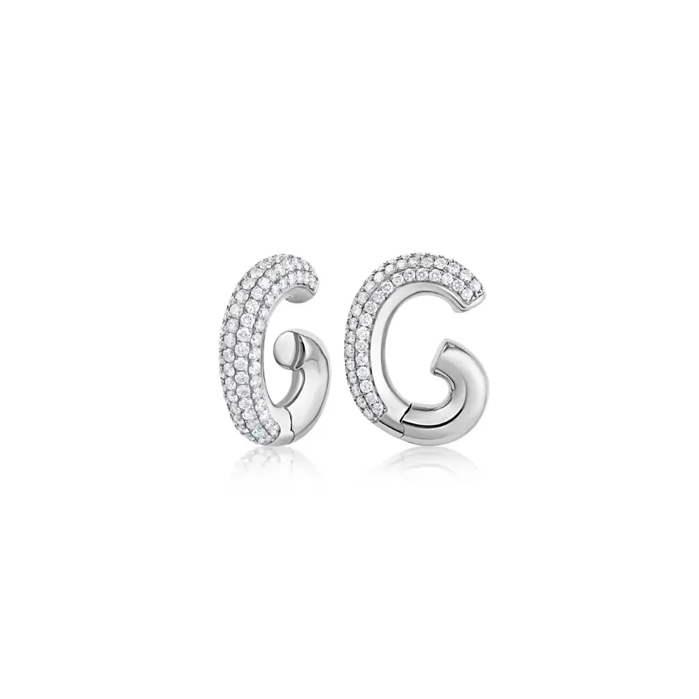 Pave Diamond Ear Cuffs