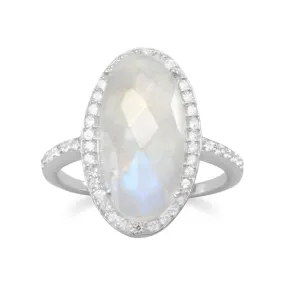 Rainbow Moonstone Ring