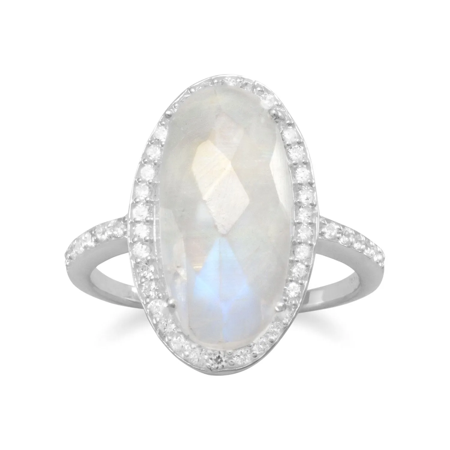 Rainbow Moonstone Ring